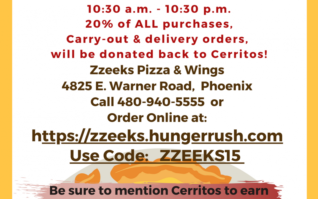 Zzeeks Pizza & Wings Spirit Day!