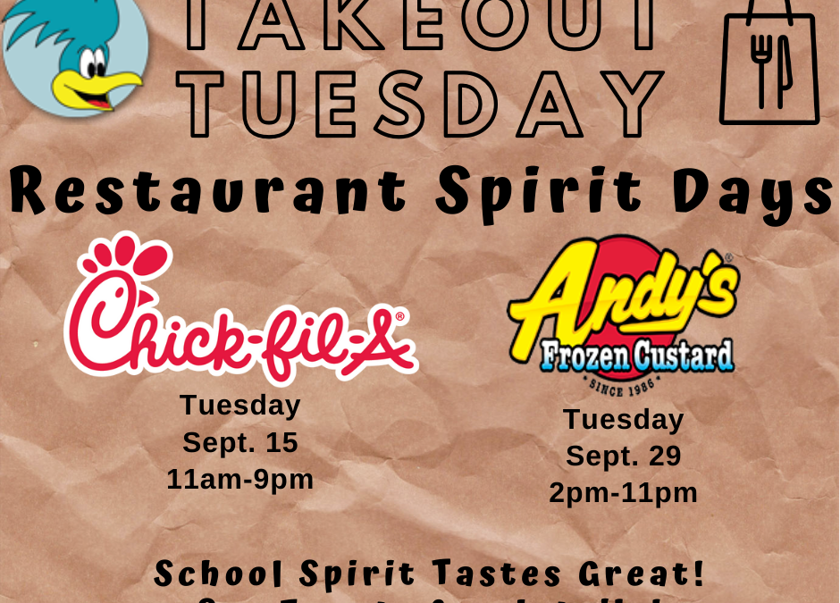 September Restaurant Spirit Days