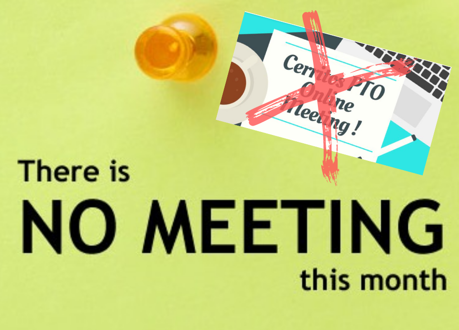 December PTO Zoom Meeting Cancelled