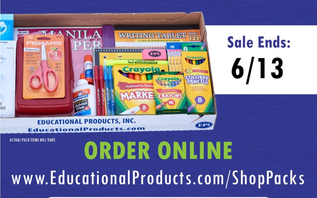Order Your School Supply Pack Today!